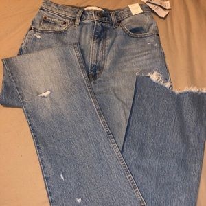 Abercrombie high rise kick flare jeans!